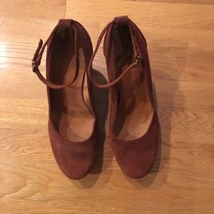 Madewell Suede Block Heels